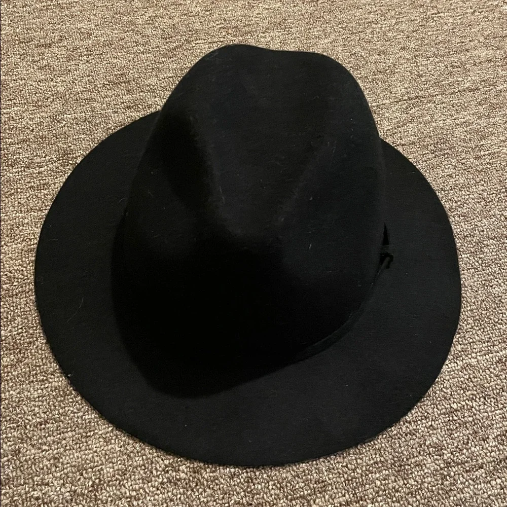 J. Crew Black Wool Hat. Size M/L - Picture 7 of 10